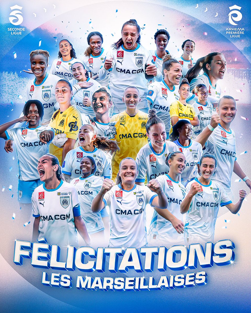 OMfeminines's tweet image. 𝐌 𝐜𝐨𝐦𝐦𝐞 𝐌𝐚𝐫𝐬𝐞𝐢𝐥𝐥𝐚𝐢𝐬𝐞𝐬, 𝐌 𝐜𝐨𝐦𝐦𝐞 𝐌𝐨𝐧𝐭𝐞́𝐞 💙✨ Avec 𝐂onviction, 𝐂oeur et 𝐂ourage, ce groupe n'a jamais cessé d'y 𝐂roire.  

🔙 𝗟'𝗢𝗹𝘆𝗺𝗽𝗶𝗾𝘂𝗲 𝗱𝗲 𝗠𝗮𝗿𝘀𝗲𝗶𝗹𝗹𝗲 est de retour en @ArkemaPL ‍😌🔝