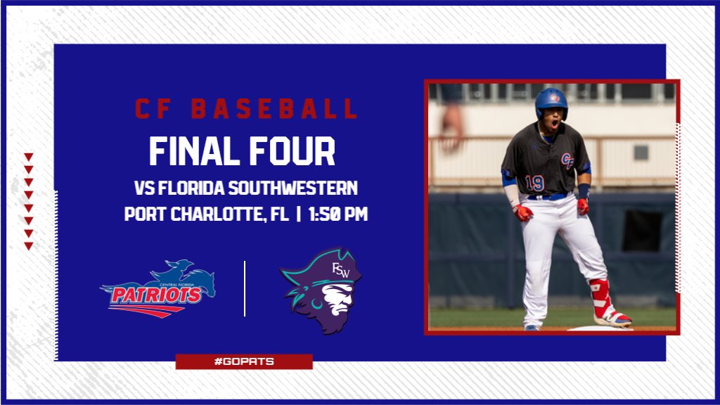 cfpats's tweet image. ⚾️POSTSEASON GAMEDAY⚾️
The Pats play another one! Win and advance to the FCSAA Championship #GoPats
🏆@TheFCSAA Championship Round
🆚FSW
⏰1:50 PM
📍Port Charlotte, FL
🎟️mlb.com/rays/spring-tr…
📊web.gc.com/teams/JktvudFT…
📺team1sports.com/fcsaa/