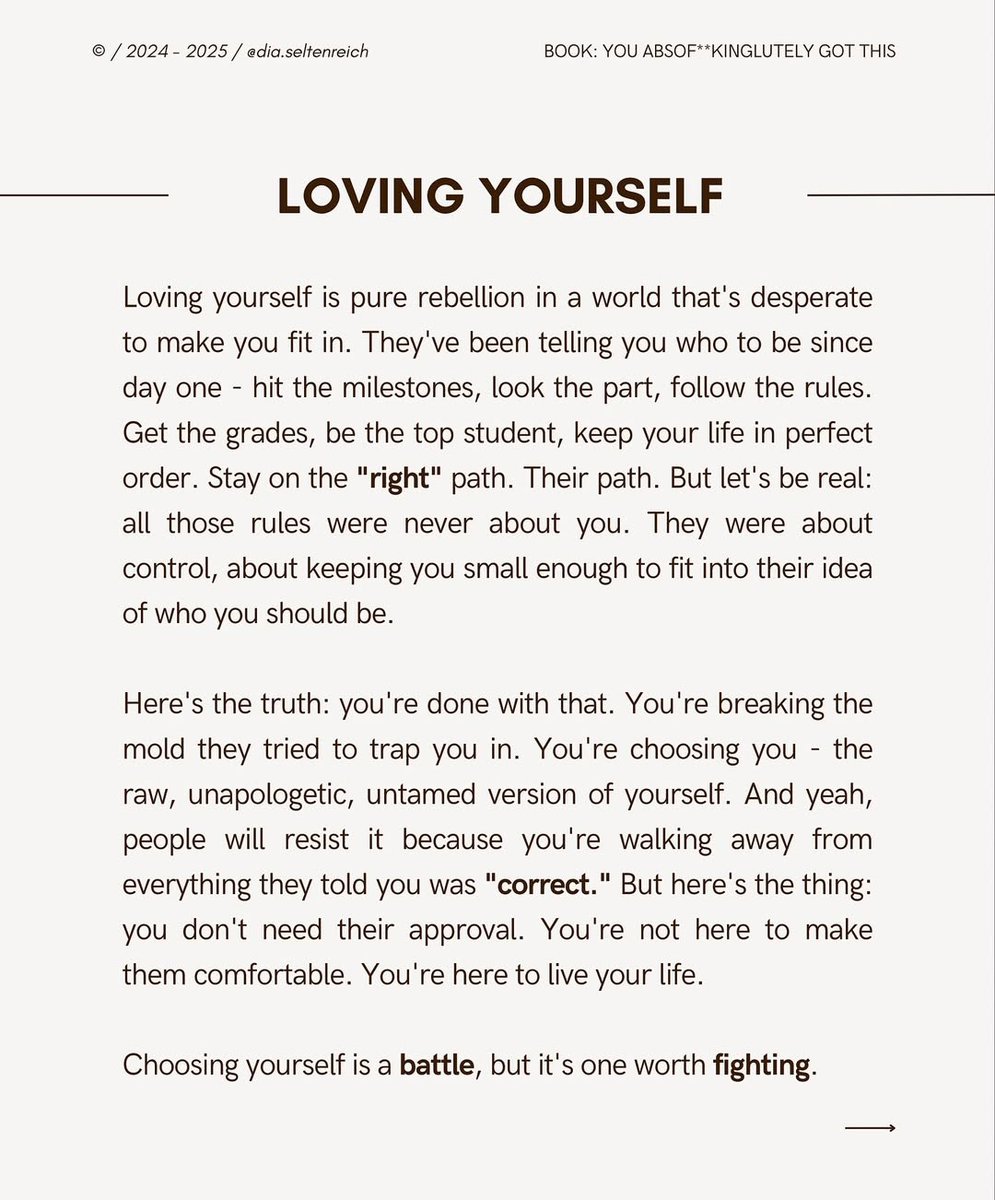 Loving yourself