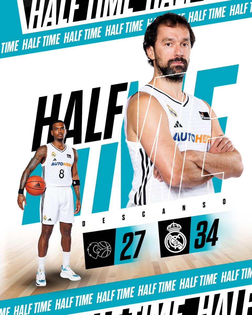 ⏸️ <a href="/CBBreogan/">Río Breogán</a> 27-34 <a href="/RMBaloncesto/">Real Madrid Basket</a>
