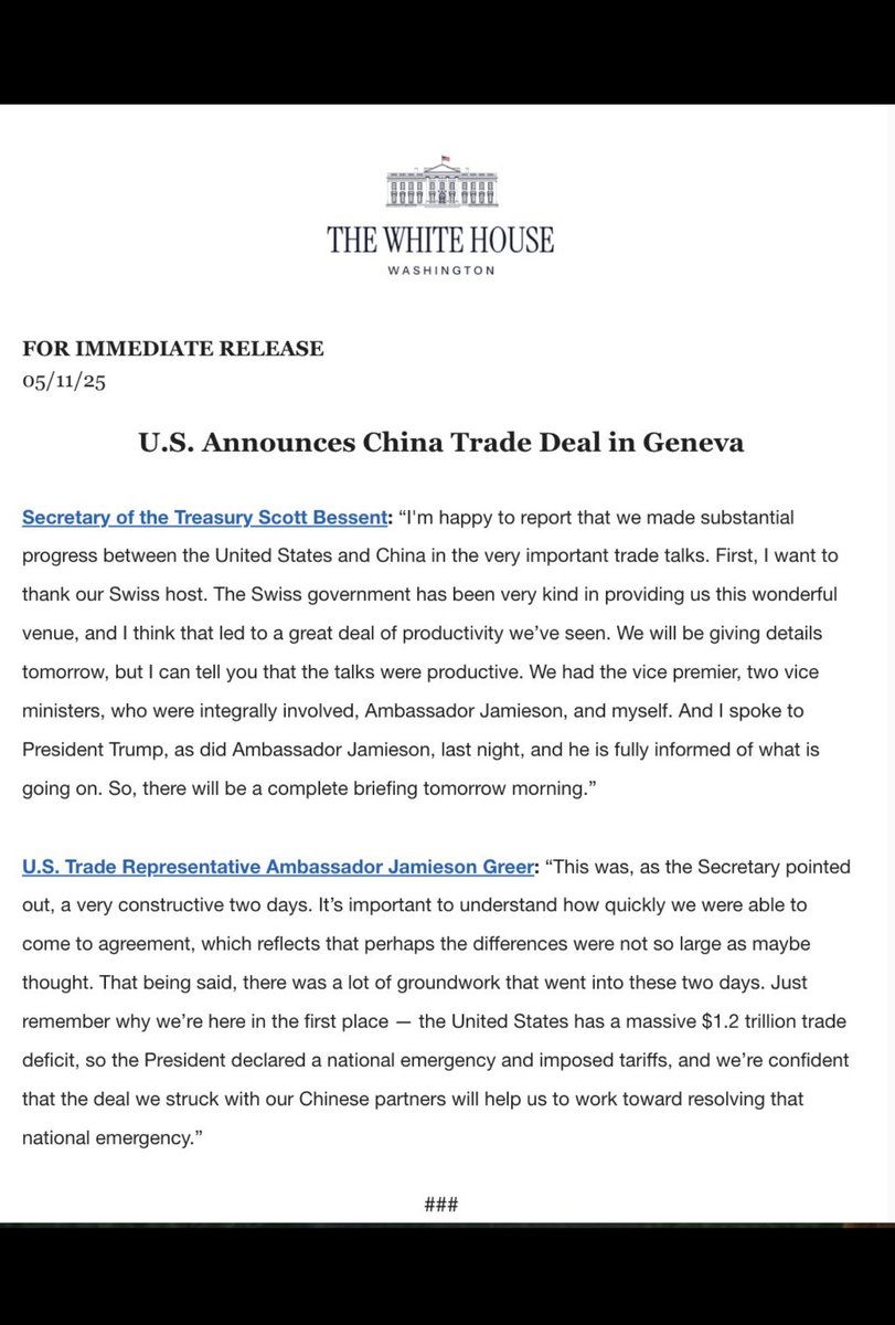 timothysykes's tweet image. US CHINA TRADE DEAL!

LETS GOOOOOOOO!!! 

RETWEET IF YOU WANT THIS #tradedeal TO BLAST $DIA $SPY $QQQ $BTC TO NEW ALL TIME HIGHS THIS WEEK!!