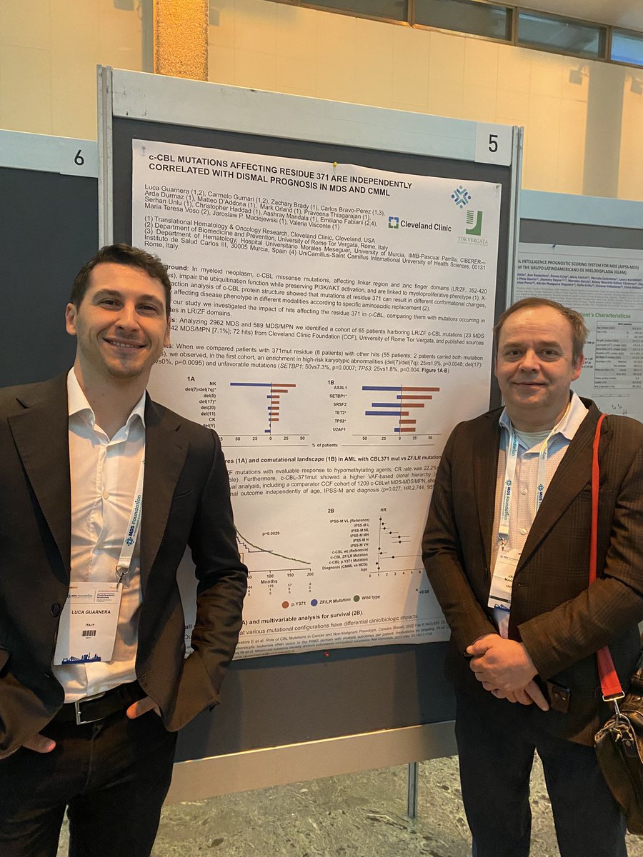 babal_jha's tweet image. It was a great meeting in Rotterdam @MDSFoundation. Met several friends Dr. Ogawa, @aditishasMD @lucaguarnera @Amitvermamds 
 @lucaguarnera with his finding on the  effect of Telomere length in MDS and AML. Great job in Rapid fire round.