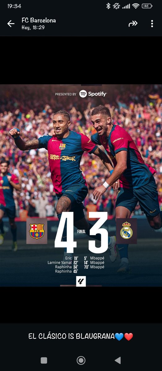 Los clásicos son Blaugrana💙♥️