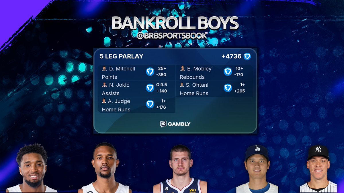 brbsportsbook's tweet photo. ⛹🏻‍♂️NBA & MLB Picks & Parlay 5/11⚾
#SportsBettingX #SportsgamblingX #PrizePicks #NBA #MLB #Sports #fanduel #UnderdogFantasy 

Join our discord (Free Access Only): https://t.co/giqJPFYhd9

Join Our Premium Community of 1,700+ Members!

Live analysis from our expert in-house team of 5 and exclusive access to our one-of-a-kind Parlay Course, Premium AI Alerts & Strategic Tools offered from our partners! — all for just $5!

Don’t miss out — Embrace the Bankroll family! 📈
https://t.co/TnbGu55tBm