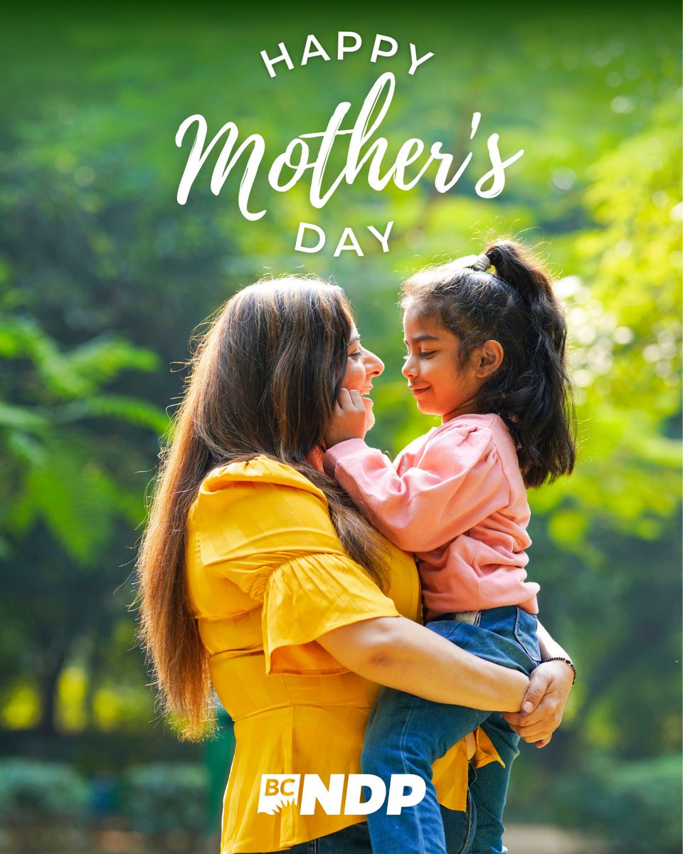 To all the mothers, matriarchs and caregivers doing the most here in BC — Happy Mother's Day. And to those who don't mark this day with celebration: we see you, too. 🧡 ❤️ 💛