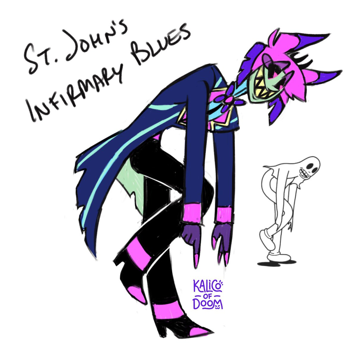 I’ve always felt Alastor was very Cab Calloway inspired and I was struck with the urge to sketch him in that 1930s St John’s Infirmary Blues cartoon style. 

#HazbinHotel #HazbinHotelAlastor #CabCalloway