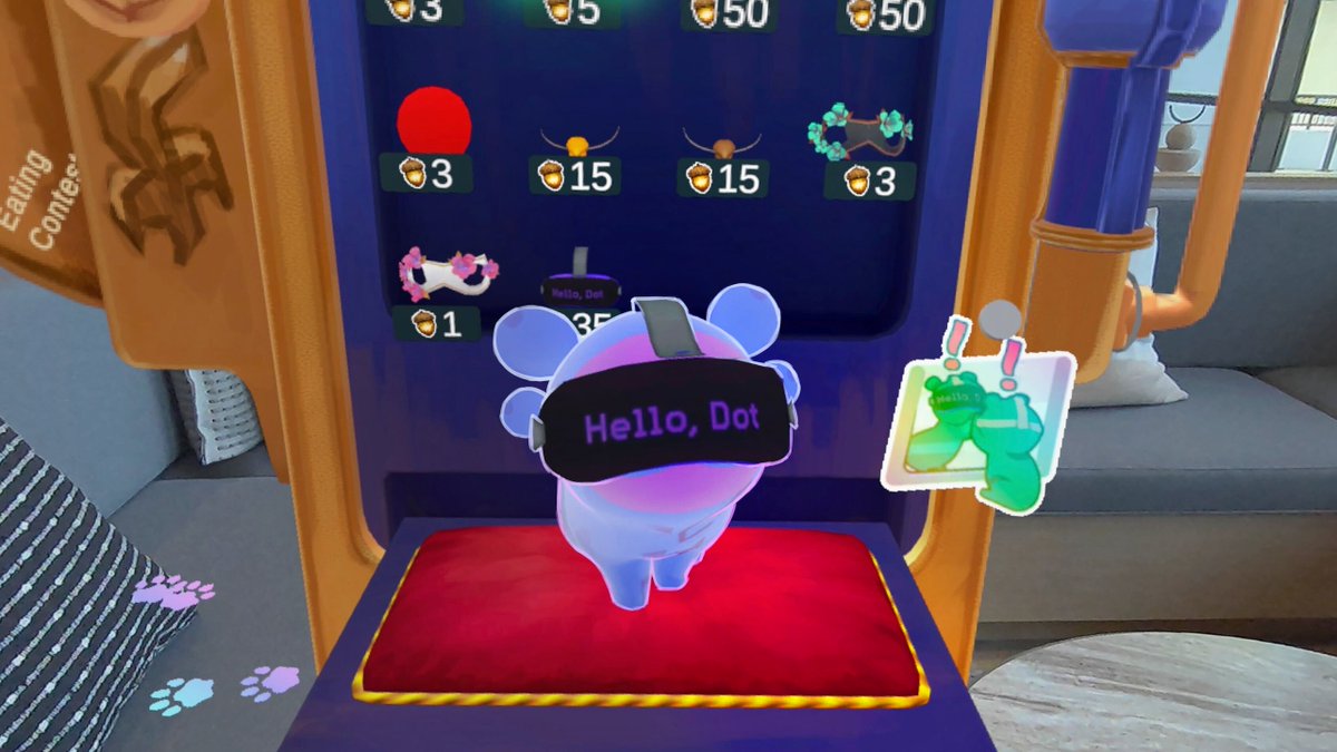 Have you met Hello, Dot yet? ✨ The world's first interactive mixed-reality toy is bringing adorable Dots into homes everywhere – and it's FREE! Pick up your unique companion, play together right in your own space, and discover that REAL joy.

Available: meta.com/experiences/he…