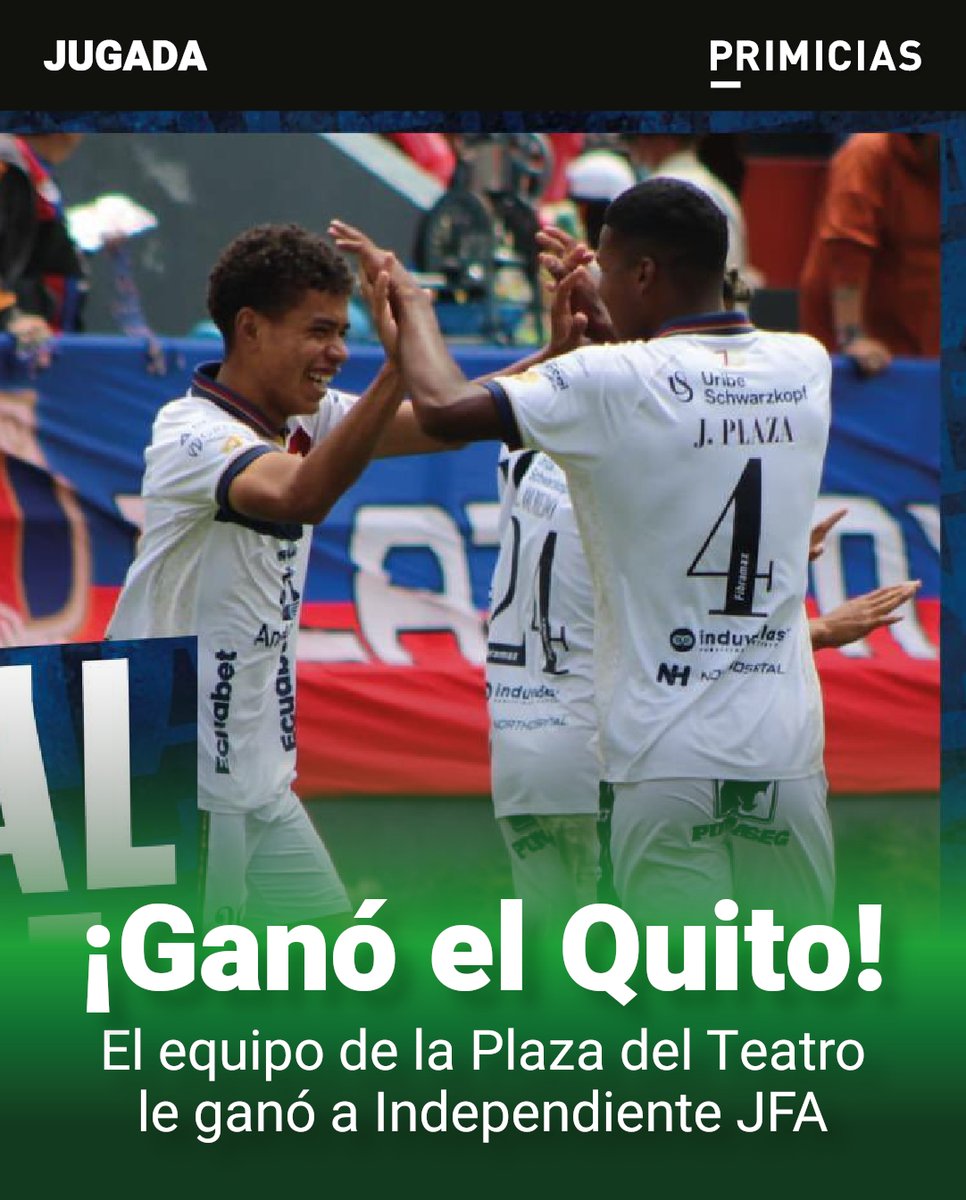 Deportivo Quito consiguió una importante victoria como visitante, ante Independiente JFA y se consolida como líder del Grupo B de la Segunda categoría de Pichincha. ➡️ primicias.ec/deportes/enviv…