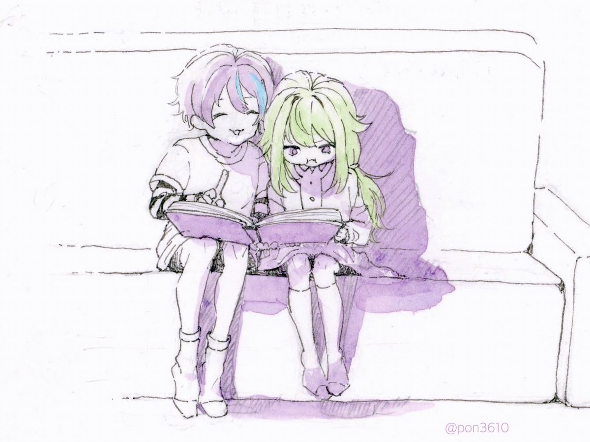 pon3610's tweet image. 類くん寧々ちゃん