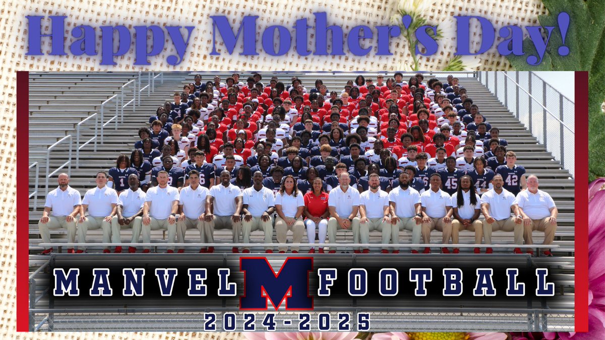 HokaHeyFB (@hokaheyfootball) on Twitter photo THANK YOU TO ALL OUR MAMA'S...ENJOY YOUR SPECIAL DAY!
<a href="/CoachKirkMartin/">Kirk Martin</a>
<a href="/HokaHeyBooster/">Manvel Ath Booster Club 🏈🏐🏀⚾️🥎⚽️⛳🏊♂️🏋️🏃🏃</a>
<a href="/ManvelHS/">Manvel High School</a>
<a href="/AlvinISD/">Alvin ISD</a>
<a href="/AlvinISDAth/">Alvin ISD Athletics</a>
#BeDifferent #RecruitManvel #Family THANK YOU TO ALL OUR MAMA'S...ENJOY YOUR SPECIAL DAY!
<a href="/CoachKirkMartin/">Kirk Martin</a>
<a href="/HokaHeyBooster/">Manvel Ath Booster Club 🏈🏐🏀⚾️🥎⚽️⛳🏊♂️🏋️🏃🏃</a>
<a href="/ManvelHS/">Manvel High School</a>
<a href="/AlvinISD/">Alvin ISD</a>
<a href="/AlvinISDAth/">Alvin ISD Athletics</a>
#BeDifferent #RecruitManvel #Family