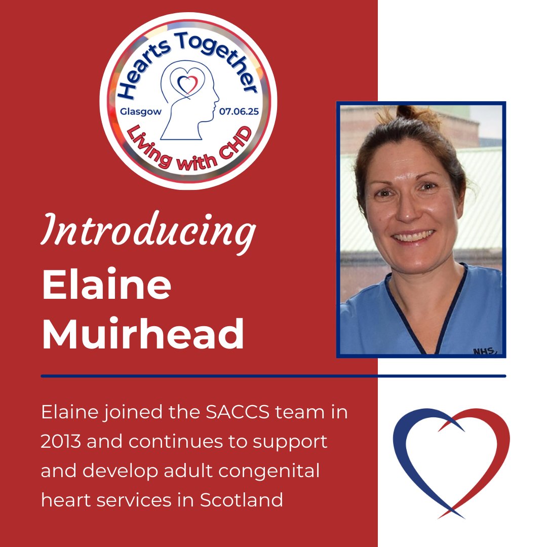 With only weeks to go its time to introduce our first Speaker for our patient event in June. 

Elaine is an Advanced Clinical Nurse Specialist working in the Scottish Adult Congenital Cardiac Services. She will be giving a talk about ACHD interventions throughout the years.