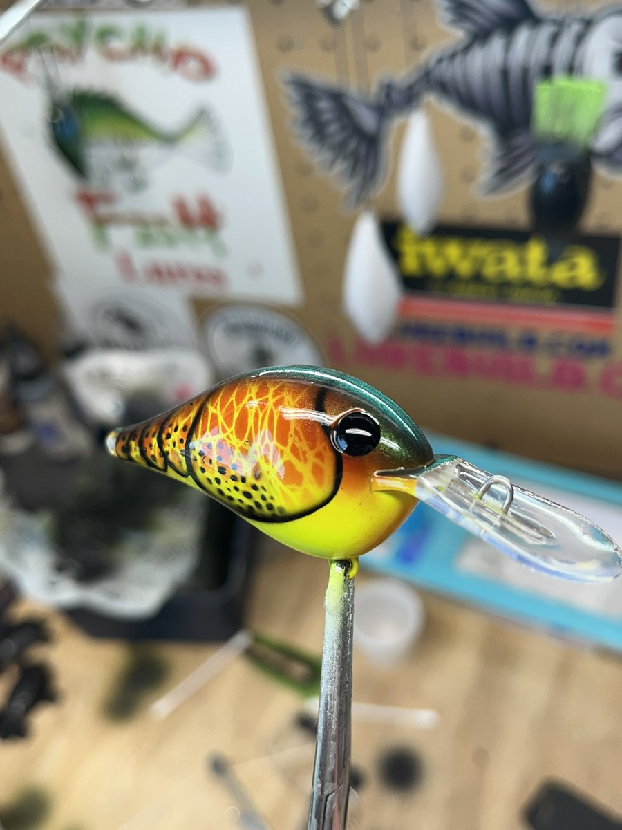 Here’s a Spring Craw pattern I’ve been playing with not finished with it yet more to come these are on a DT-6 body and a Wigglewart body. Your thoughts?