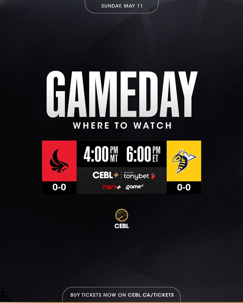 🚨GAME DAY | We’ve been waiting for this 😆

#CEBLSeasonVII starts today ‼️

📺: Watch live on TSN+, Game+, and CEBL+ Powered by Tonybet
🎟️: CEBL.ca/tickets

#PullUp
