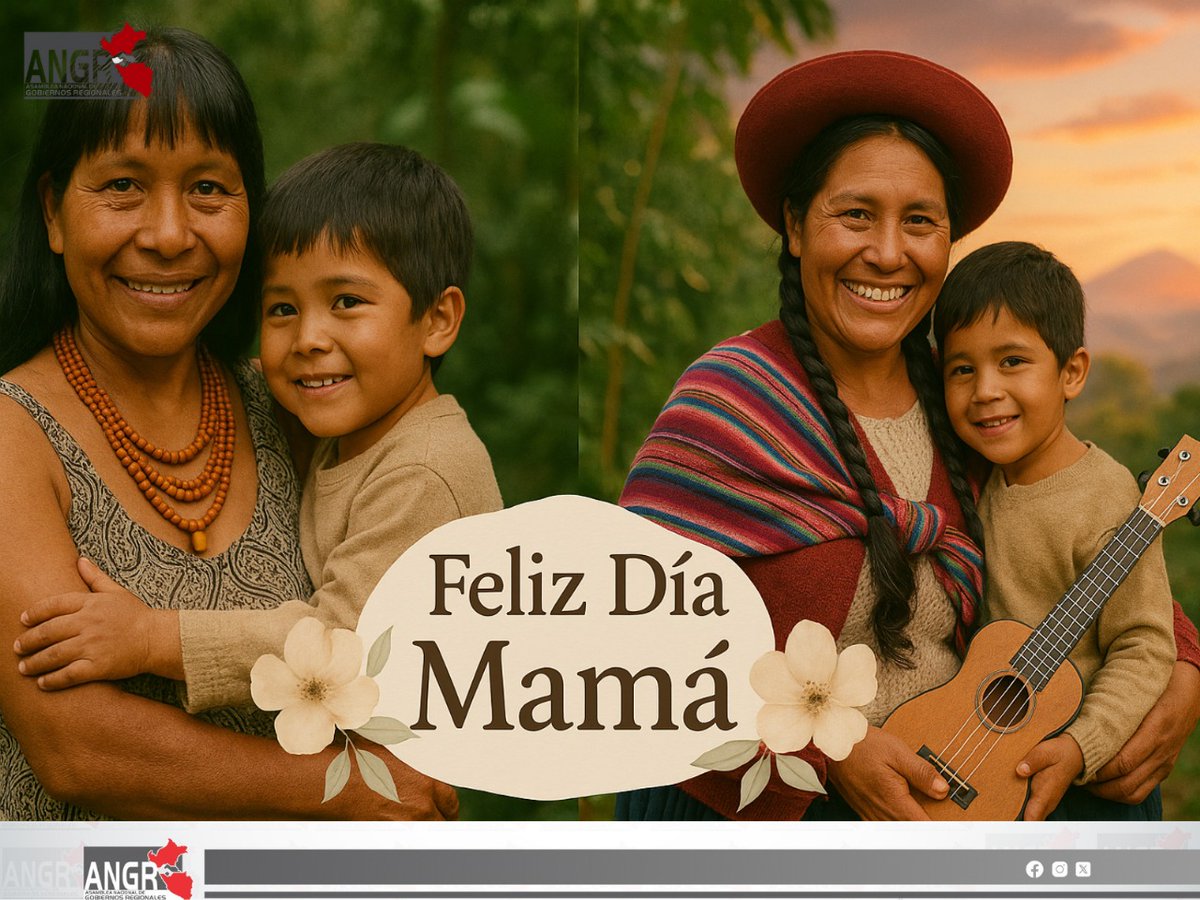 ANGR_Oficial's tweet photo. 🌷 Desde la ANGR saludamos con admiración a todas las madres del Perú, en especial a las de nuestras 25 regiones.
Gracias por su amor, entrega y compromiso con sus familias y comunidades.
¡Feliz Día de la Madre! 💐❤️
#DíaDeLaMadre #ANGR #MadresDelPerú https://t.co/Ojg5IMvXQq
