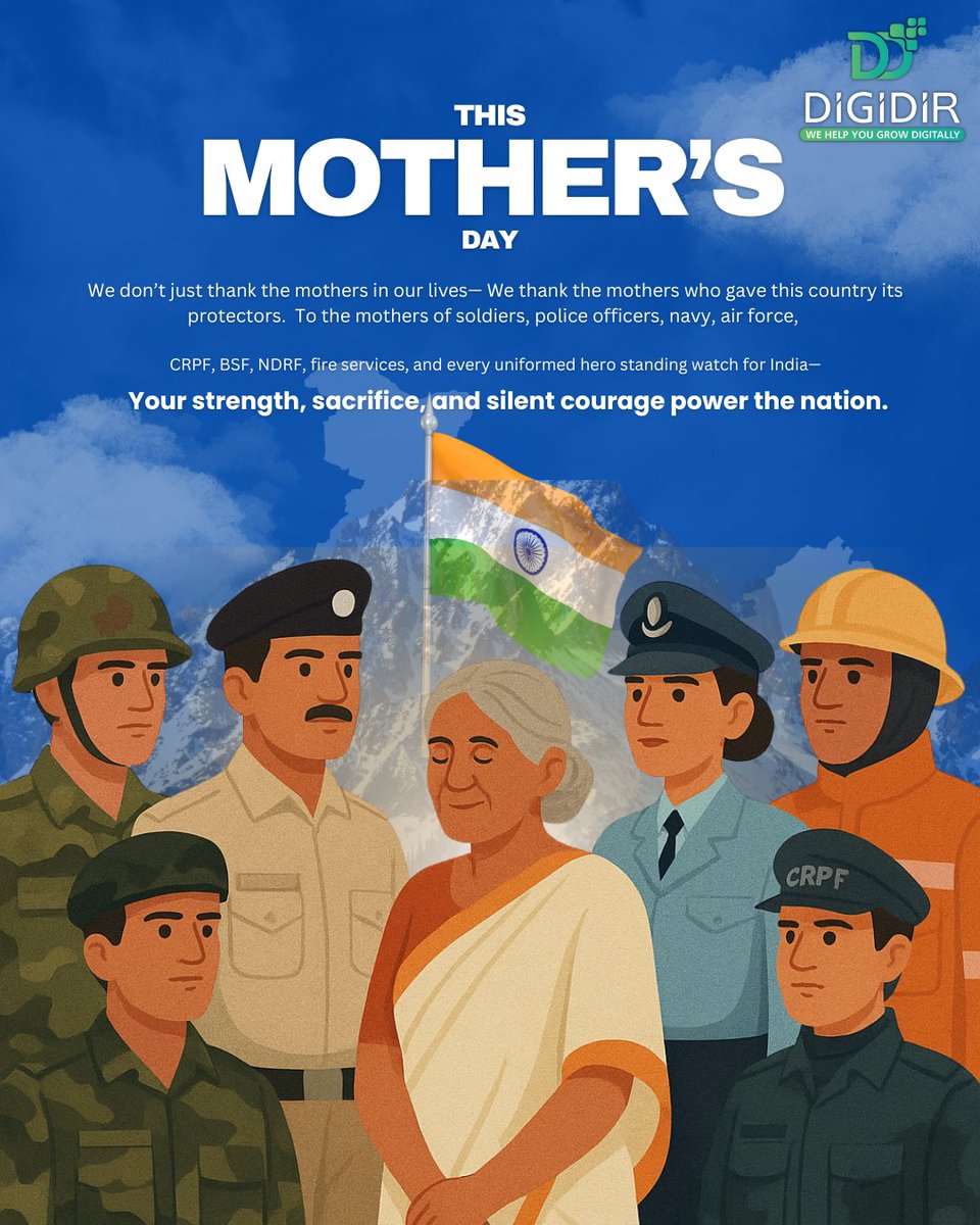 DigiDir (@digidir_) on Twitter photo This ๐๐ค๐ฉ๐๐๐งโ๐จ ๐ฟ๐๐ฎ, our gratitude goes beyond words.
To the mothers who raised Indiaโs bravest.
Thank you for your silent strength.
You didnโt just raise children.
You raised ๐ฐ๐ผ๐๐ฟ๐ฎ๐ด๐ฒ.
You raised ๐ฝ๐ฟ๐ผ๐๐ฒ๐ฐ๐๐ผ๐ฟ๐.
And this year, ๐๐ฒ ๐๐ฎ๐น๐๐๐ฒ ๐๐ผ๐. ๐ฎ๐ณ This ๐๐ค๐ฉ๐๐๐งโ๐จ ๐ฟ๐๐ฎ, our gratitude goes beyond words.
To the mothers who raised Indiaโs bravest.
Thank you for your silent strength.
You didnโt just raise children.
You raised ๐ฐ๐ผ๐๐ฟ๐ฎ๐ด๐ฒ.
You raised ๐ฝ๐ฟ๐ผ๐๐ฒ๐ฐ๐๐ผ๐ฟ๐.
And this year, ๐๐ฒ ๐๐ฎ๐น๐๐๐ฒ ๐๐ผ๐. ๐ฎ๐ณ
