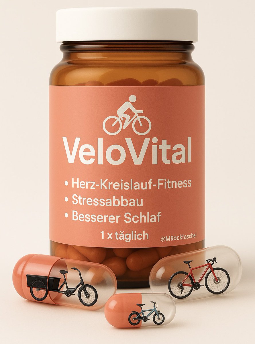 Stell dir vor, es gäbe eine Pille 💊, die Herz und Kreislauf stärkt, Stress reduziert, Kalorien verbrennt und die Umwelt schützt. Sie wäre ein medizinisches Wunder — das Beste? Sie gibt's bereits und nennt sich Radfahren 🚲