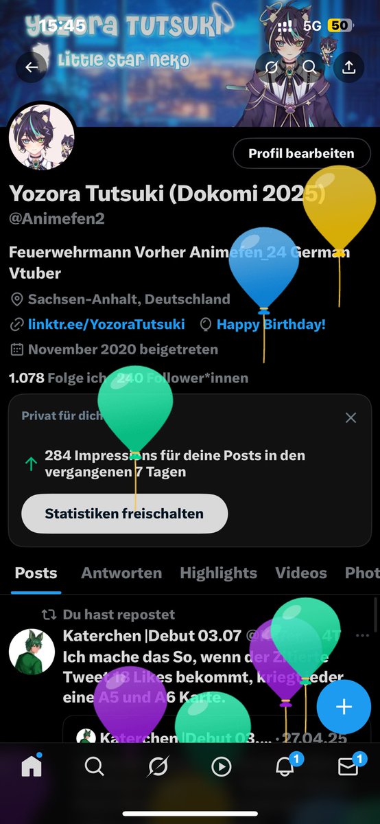 Ein Jahr mal wieder Alter