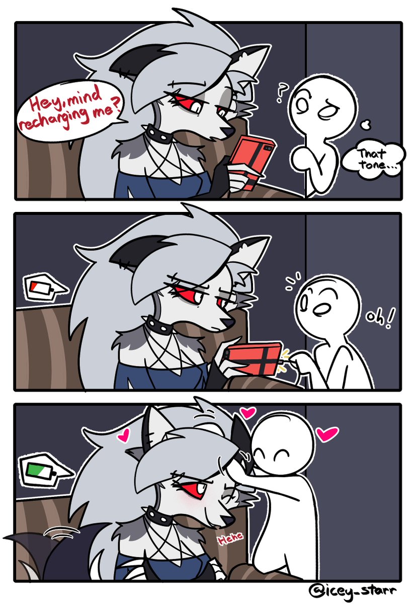 icey_Starr's tweet image. Charging...🖤

 #loona #HelluvaBossFanart #HelluvaBossLoona