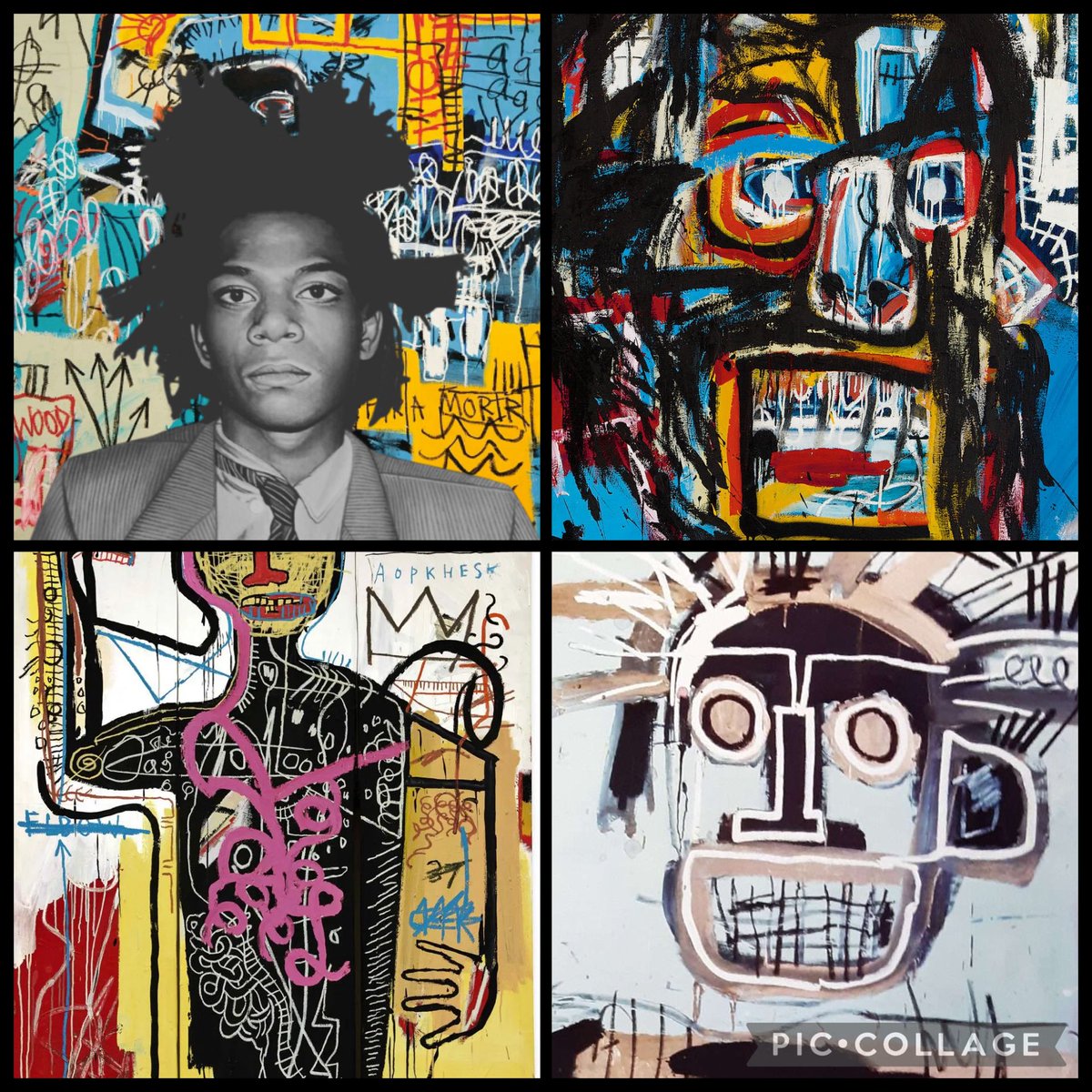 6GP have been exploring the human form and skeletons by responding to the work of Jean-Michel Basquiat. We quickly realised that adding layer upon layer made our work seem more like his! ⭐ <a href="/MissCBirkett/">Mrs Goodenough</a> #SAPSEA