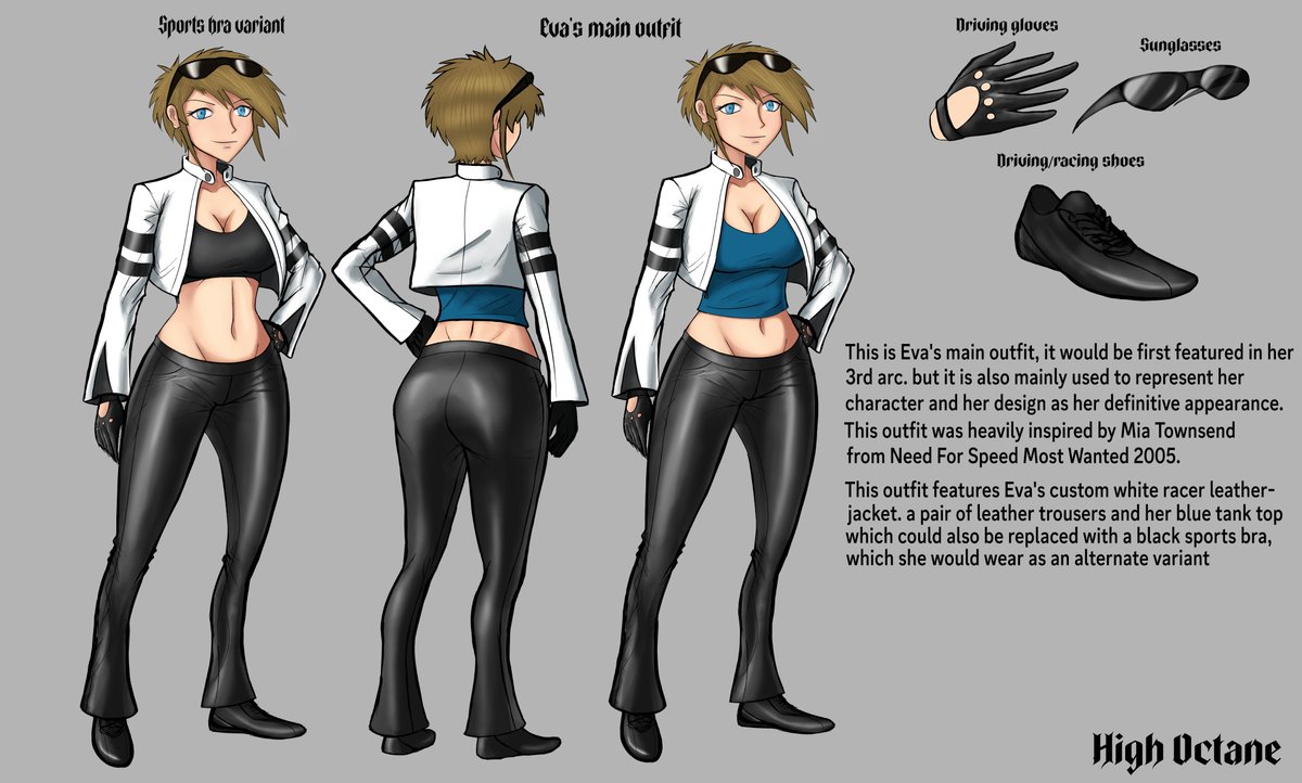 BGtr05's tweet image. This took way longer than it should, but here's Eva's main outfit reference, which I've always wanted to do
I have been dealing with a bit of burnout but I'm back to make some more drawings as I should