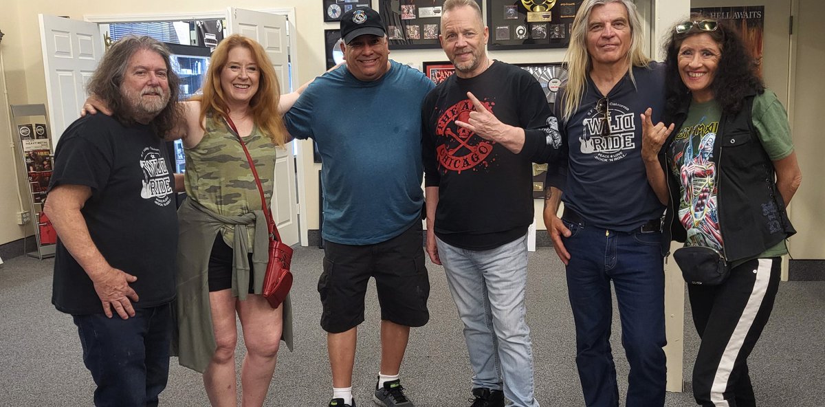 🤘🎶Wild Ride joined Scotty at the Metal Blade museum in Las Vegas, NV.⚡️🎵