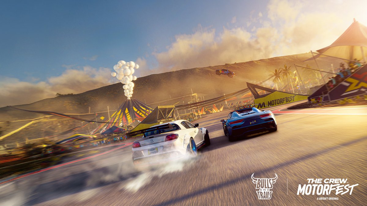 TheCrewGame's tweet image. Weekend’s here! Share your score on "Bulls and Trails" and show who’s leading! 🏆