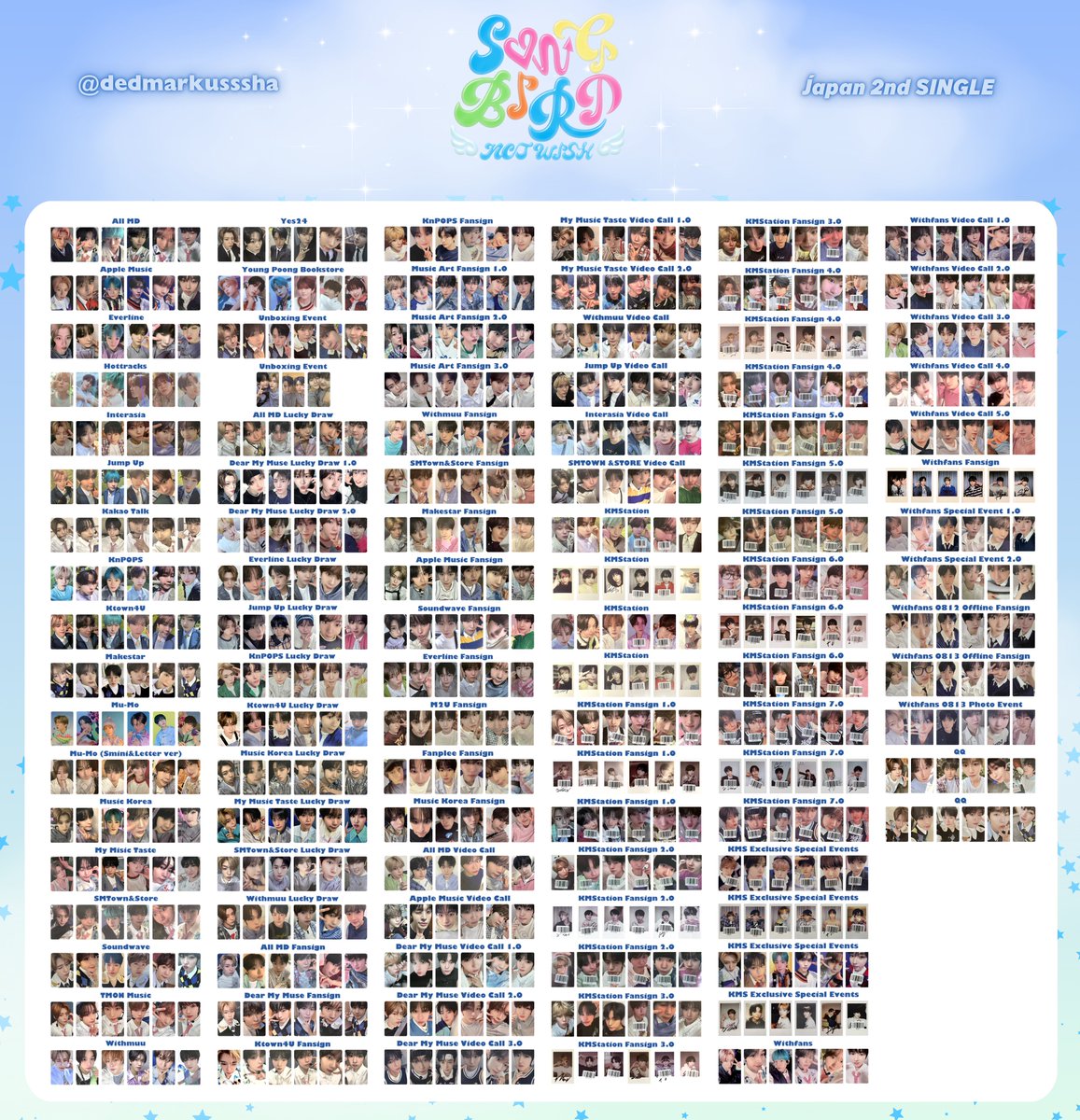 NCT WISH - 'Songbird' BENEFIT PHOTOCARD TEMPLATE Finished 2.0