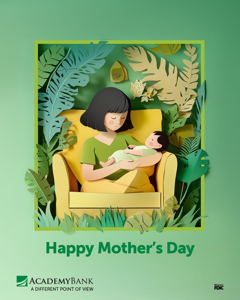 A message to every Mom: 
🌷Dear Mom, thanks for every hug and every pep talk. You taught us to dream big, work hard, and to be kind. We don't always say it, but thank you Mom! Love, everyone.❤️

Happy Mothers Day to all Moms! 

Member FDIC | #ADifferentPointOfView #MothersDay