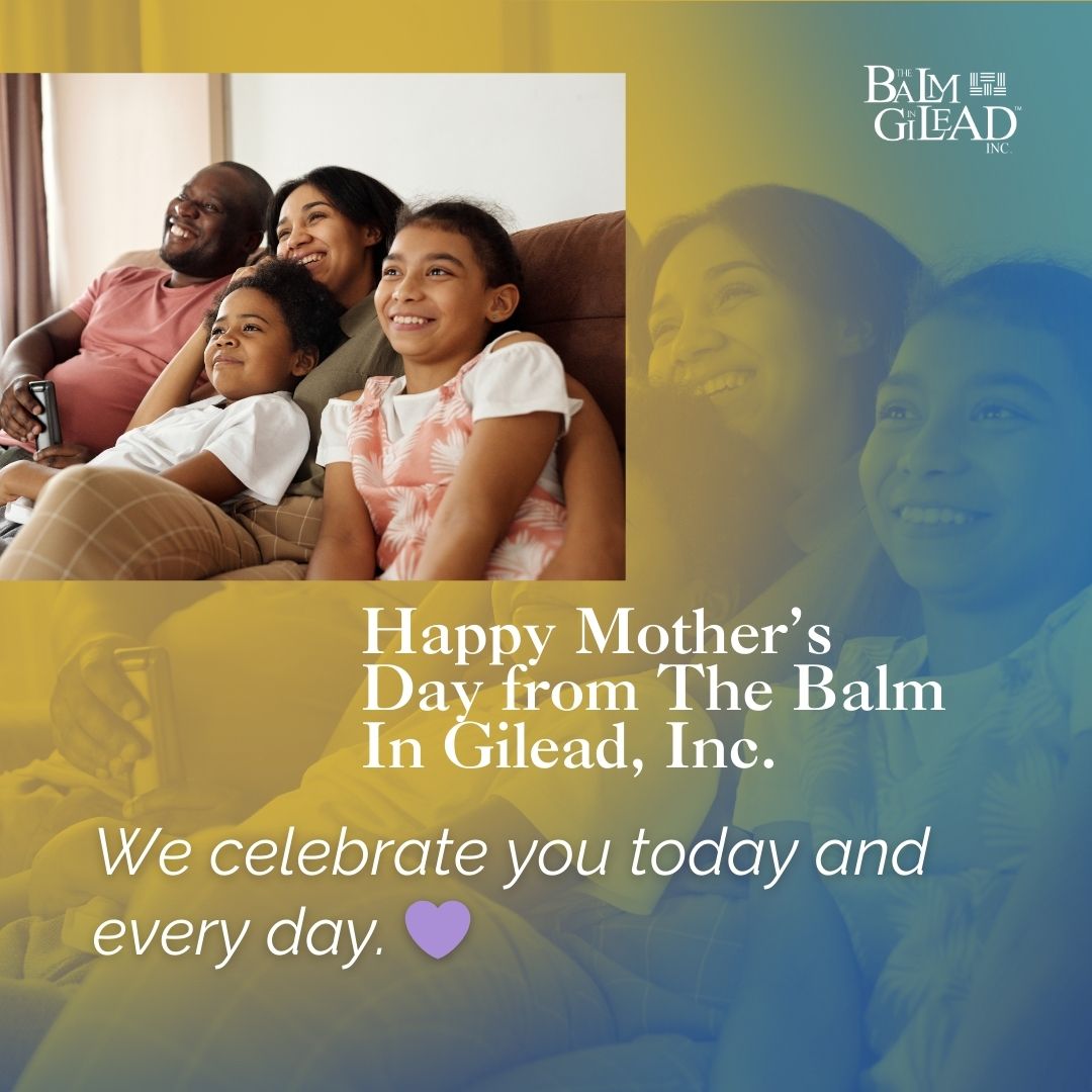Happy Mother’s Day 💐

Today we honor the mothers, grandmothers whose love uplifts generations.
Thank you for your strength, faith, and care.

— With love, The Balm In Gilead, Inc. 💜

#MothersDay #TheBalmInGilead #FaithAndWellness