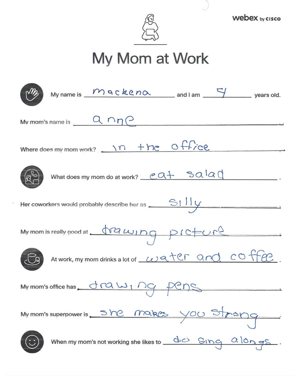 Get to know some Webex Moms—as told by their little ones! 

Happy Mother’s Day to all who nurture, inspire, and care with love. Help us celebrate the many forms of motherhood and the powerful impact of those who lift others up every day.