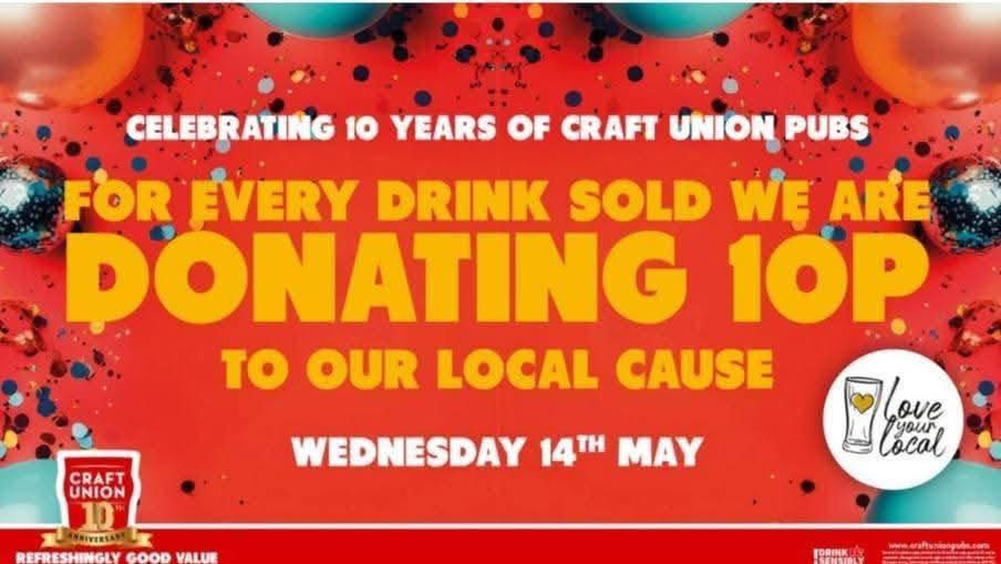 TheGardenHouse5's tweet image. Help us help @apavementaway this Wednesday @craftunionpub will be giving 10 p from every drink sold here at the #Ghouse 

Drink up to help out !!! #commuitychampion #CommunityPubs #kindnessandcharity #10thAnniversary #BeKind @pubaid