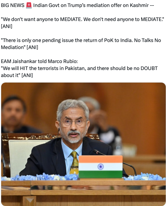 DrFATE87's tweet photo. People need to be patient....I have earlier said and again reiterating again....please be patient and you will definitely see results.

Let me collapse all the informations that is now running wild into a comprehensive digestible manner for everyone:

A) Geopolitical Context and International Response: The Fallout of India's Retaliatory Actions
1. The Strike on Nur Khan Airbase - Satellite Imagery and Foreign Involvement:
The satellite imagery of the Nur Khan Airbase in Pakistan following the Indian airstrike reveals considerable damage, particularly to military facilities and infrastructure. 
The pre-strike and post-strike images clearly indicate that Indian Defense Forces targeted critical military assets, including at least 7 trucks that were used for military logistics.

Key Observations:
a. The post-strike image shows considerable destruction to key military facilities, including what appears to be a radioactive facility or a related infrastructure.

b. The pre-strike image shows the area largely intact, with visible military assets such as trucks, likely connected to logistics operations for Pakistan’s military readiness.

2. Detection of Radioactivity and US Experts in Rawalpindi:
Following the airstrike on the Nur Khan Airbase, a foreign aircraft equipped to detect radioactivity reportedly landed in Pakistan. The aircraft's mission was to assess the potential nuclear fallout resulting from the strike.

Key Developments:
a. Radiation reportedly detected at the site, indicating the possibility of nuclear-related damage.

b. In the wake of these reports, US experts were dispatched to Rawalpindi to assess the nuclear damage caused by the strike and to ensure there was no immediate risk of a nuclear escalation.

The presence of a US aircraft specialising in radiation detection suggests heightened international concerns about nuclear security in the region, particularly with the presence of Pakistan’s nuclear arsenal and the possibility that the Indian strike might have hit sensitive military assets involved in nuclear-related activities.

B) Strategic and Diplomatic Fallout:
3. The Role of International Powers and Regional Security:
a. The involvement of US experts underscores the global concerns raised by the Sarghoda base strike, Indian retaliation, and the detected radiation. Here are the key takeaways:

b. Nuclear Risk Management: 
With Pakistan being a nuclear-armed state, the possibility of an attack involving nuclear infrastructure or materials raises alarms for international powers. India’s actions, while aimed at neutralising terrorist threats, have opened up global discussions about nuclear non-proliferation and regional stability.

(This in itself nullifies the so called PAKISTAN's Nuclear Deterrence)

c. Strategic Responses from Allies: 
The US’s response in sending radiation detection aircraft and experts points to a major concern over the nuclear implications of the ongoing military operations in the region. 
This also highlights the international interest in ensuring nuclear security, especially as both India and Pakistan maintain nuclear arsenals.

[Again here Pakistan's incapability to remain a stable Nuclear Deterrent in the Asian Region raises the question itself on the Mismanagement and lack of Maturity of PAKISTAN)

4. Flights from the US and China:
a. SSHAH75 (US Department of Energy) – 
A nuclear emergency response aircraft was detected near Islamabad, Pakistan, further confirming the global stakes in ensuring that the situation did not escalate into a nuclear confrontation. The US has a vested interest in preventing nuclear conflict, particularly in a region where both India and Pakistan possess significant nuclear capabilities.

b. EGY1916 (Egyptian Air Force) – 
A cargo plane from China also arrived in Pakistan, which further emphasizes the regional alliances at play. China’s support for Pakistan has been well-documented, and this flight points to China’s direct involvement, potentially supplying military or strategic resources to Pakistan amidst rising tensions.

C) India’s Firm Stance and International Reactions:
5. India’s Uncompromising Position:
As previously reported, India’s government has made its stance clear:

a. No Mediation: India firmly rejected the US offer to mediate on Kashmir, emphasising that India does not require third-party mediation. 
The Indian government made it clear that the only issue pending is the return of PoK to India, signalling that India intends to settle the Kashmir issue on its own terms, without external intervention.

b. Terrorism and Military Response: 
India's External Affairs Minister S. Jaishankar firmly stated that India will continue to target terrorists in Pakistan and that there should be no doubt about India's resolve in combating terrorism. 
This further solidifies India's security doctrine, which prioritises the elimination of cross-border terrorism and terrorist infrastructure over diplomatic negotiations with Pakistan.

D) The Bigger Picture:
a. The Sarghoda Base strike and subsequent actions, including the airstrikes on Nur Khan Airbase, show that India’s military response is not only a defense against terrorism but also a strategic shift towards ensuring national security in a region where the nuclear balance is fragile.

b. The global attention on Pakistan’s nuclear security and the US's response indicate that international powers are closely monitoring the situation, ensuring that there is no further escalation into a nuclear conflict.

c. The response from China and Egypt, while providing support to Pakistan, indicates the broader geopolitical dynamics at play. 
The involvement of China in supplying military aid, as well as Egypt’s strategic interests, reflects the complexities of the region’s security architecture.

d. India's leadership, through actions like the Balakot strike, surgical strikes, and its firm stance on Kashmir and terrorism, reflects a stronger, more assertive India that is willing to take decisive military action to safeguard its national interests and security.

Conclusion:
The combined international responses—from the US’s radiation detection aircraft and China’s cargo support for Pakistan—highlight the global significance of the India-Pakistan military conflict, especially concerning nuclear security. 

Meanwhile, India's unwavering stance on terrorism and no mediation underscores its firm commitment to safeguarding its sovereignty and security.

As these developments unfold, it is clear that India’s actions have prompted international reactions that will shape the future of South Asian geopolitics. 

The world’s attention is now focused not only on the regional conflict but also on how nuclear stability in the region is managed, with India’s strategic maneuvers continuing to define the broader narrative.