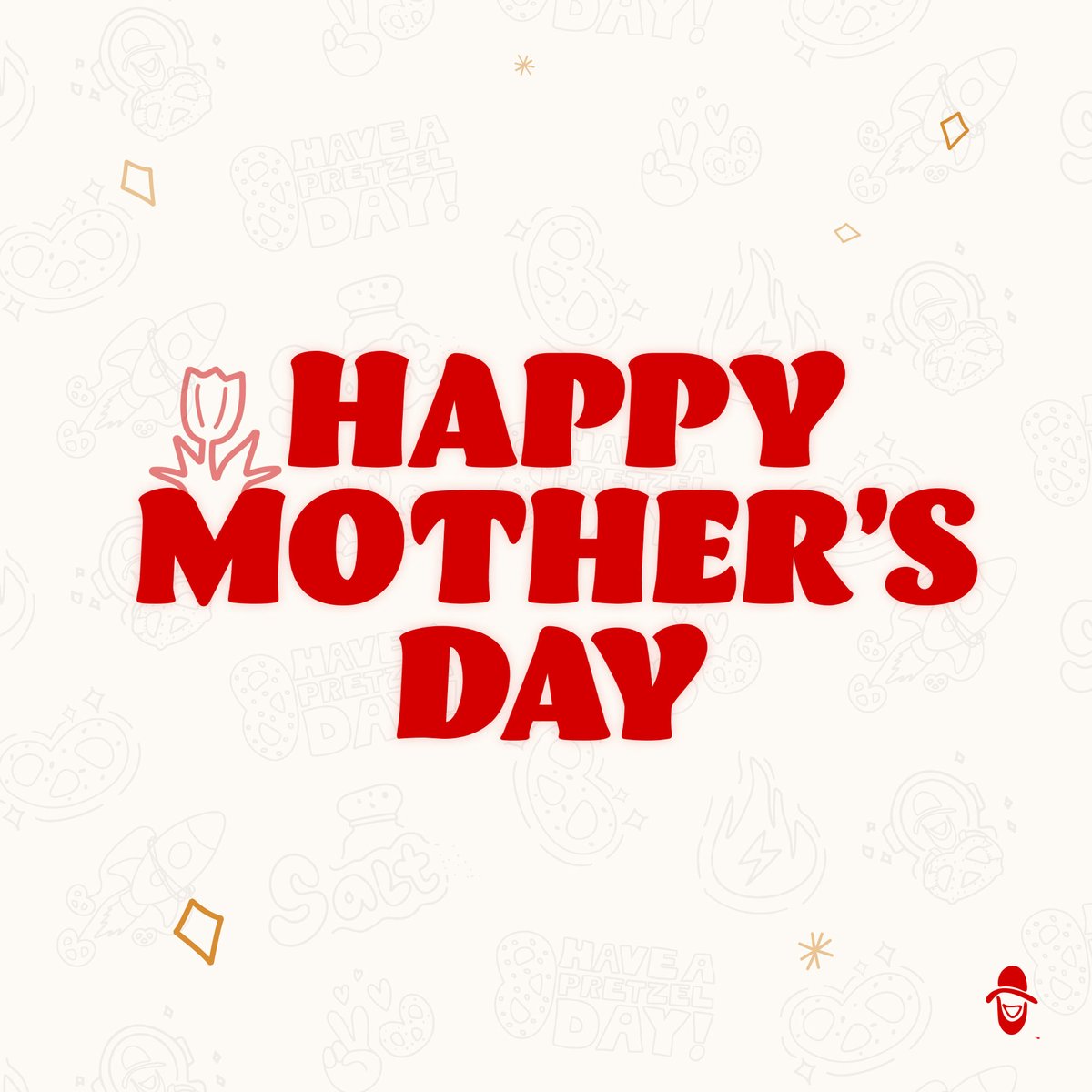 Happy Mother’s Day to all the moms! 💘 We hope you have a Pretzel Day! Don’t forget to head to your local Ben’s and buy a cup of Pretzel Bites and get a free Jumbo Pretzel! 🥨😍 #haveapretzelday #worldpretzeldomination #mothersday