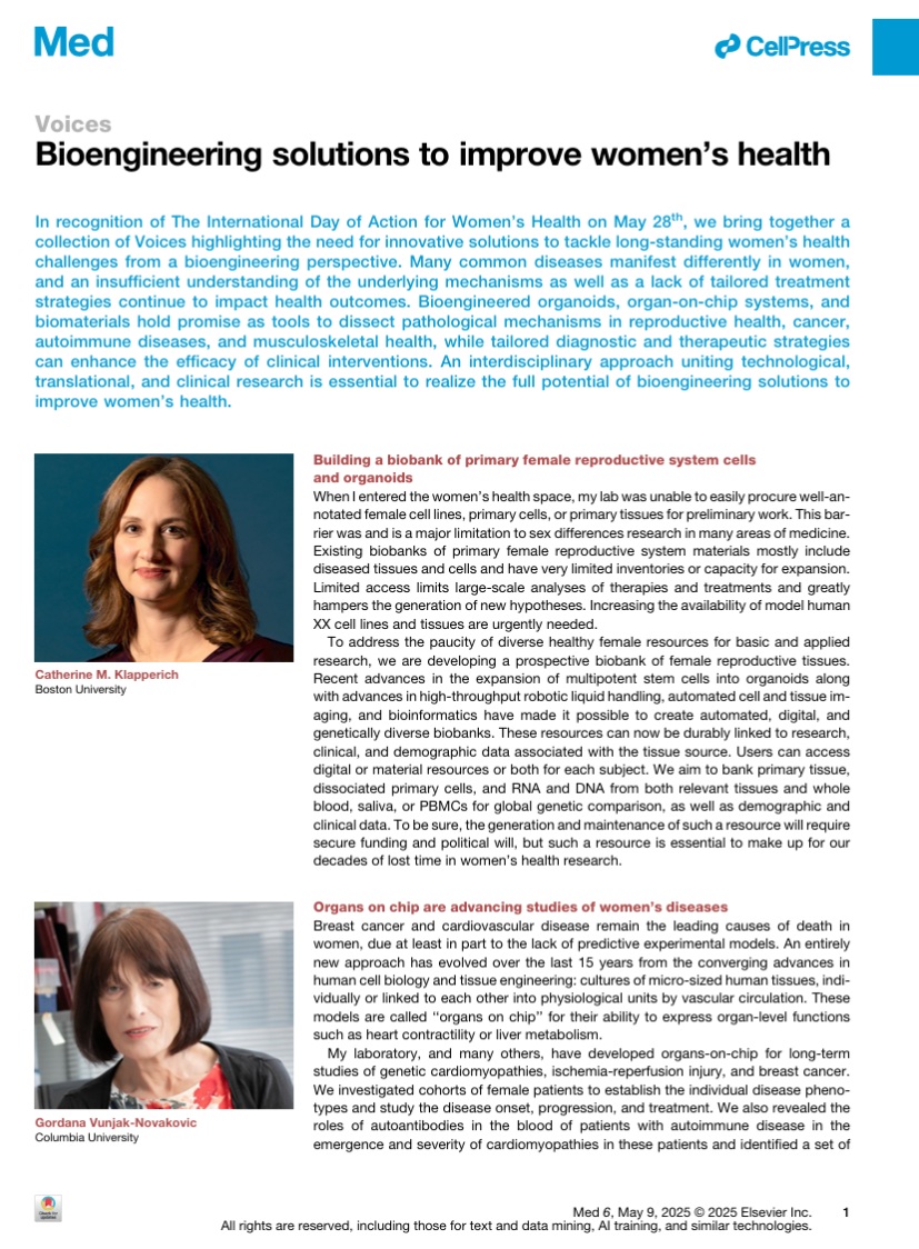 Morteza Mahmoudi, PhD (@morimahmoudi) on Twitter photo Bioengineering solutions to improve women’s health
cell.com/med/fulltext/S…
<a href="/MedCellPress/">Med by Cell Press</a> Bioengineering solutions to improve women’s health
cell.com/med/fulltext/S…
<a href="/MedCellPress/">Med by Cell Press</a>