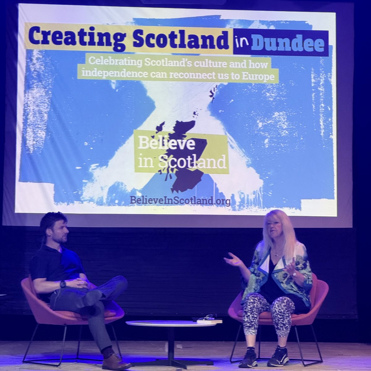 💬 A really interesting discussion with Lesley Riddoch and Alistair Heather at today our Creating Scotland event. Should Scotland be more like its Nordic neighbours? #BelieveinScotland
