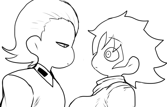 にらめっこ兄妹 