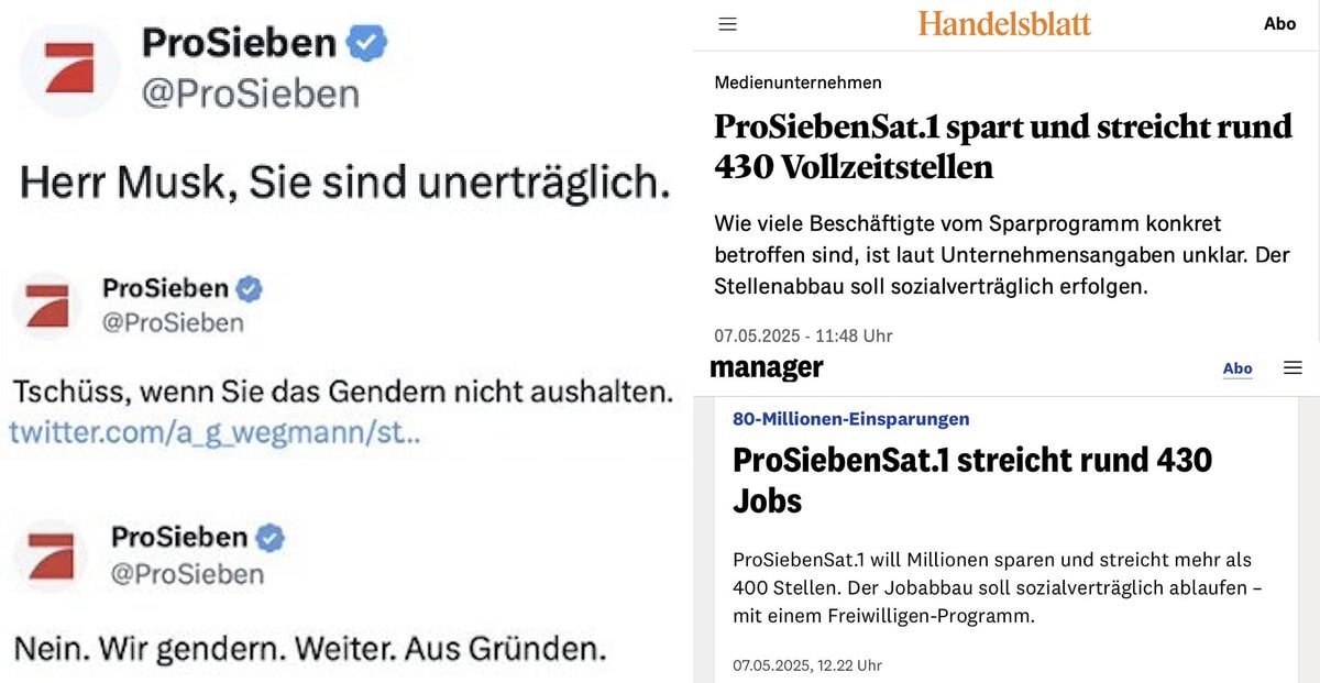 was sagt uns das ??
😉

gendert Ihr eigentlich noch immer ?

Ist noch jemand da oder alle schon entlassen ??
<a href="/ProSieben/">ProSieben</a>