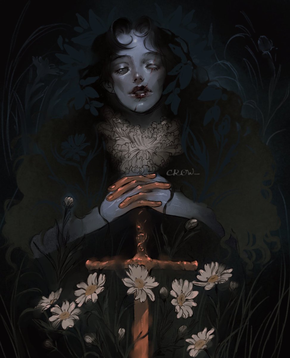 crow__v's tweet image. 🤍⚔️
#portrait #dark #darkness #darkart #illustration #fantasyart #портрет #фентезіарт #украрт