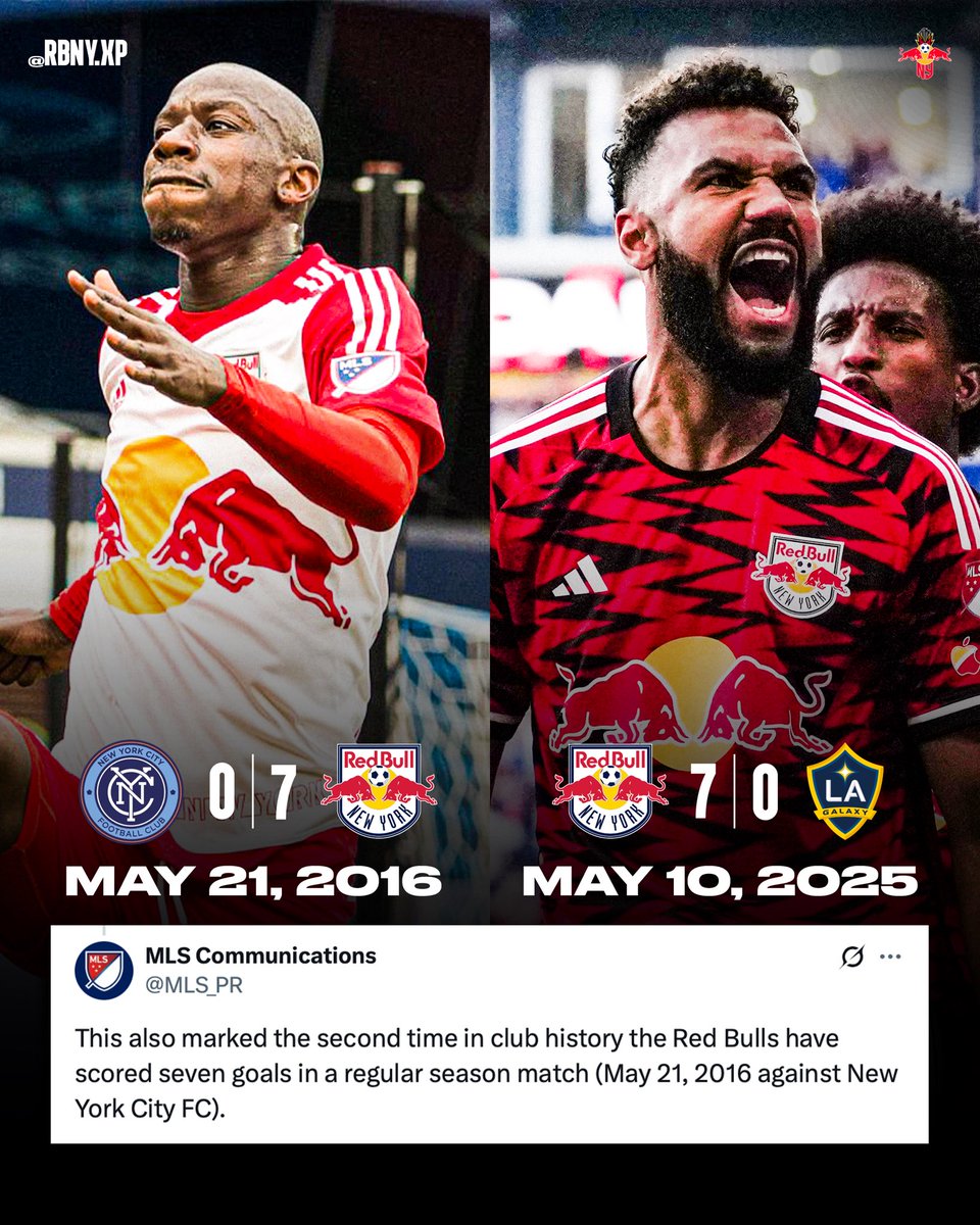 7-0 scoreline, we’ve missed you. #RBNY