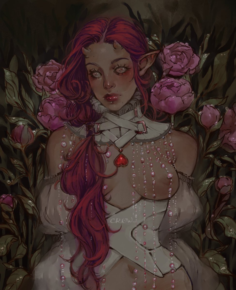 crow__v's tweet image. #fantasy #darkness #darkart #portrait #illustration #фентезі #украрт