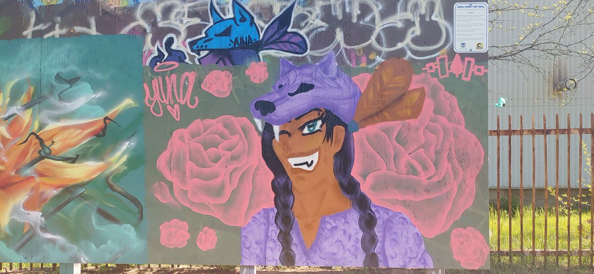 It's always nice to see actual art on the legal graffiti art walls. #HamOnt