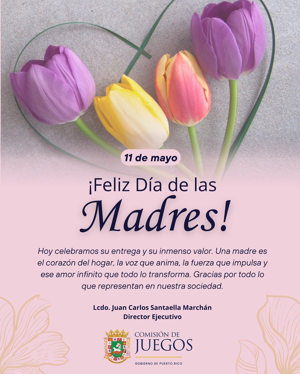 ComJuegosPR's tweet image. ¡Feliz Día de las Madres!💐 Gracias por ser, por estar y por amar incondicionalmente. Su valor no está solo en lo que hacen, sino en todo lo que son.
#ComisiónDeJuegosPR
