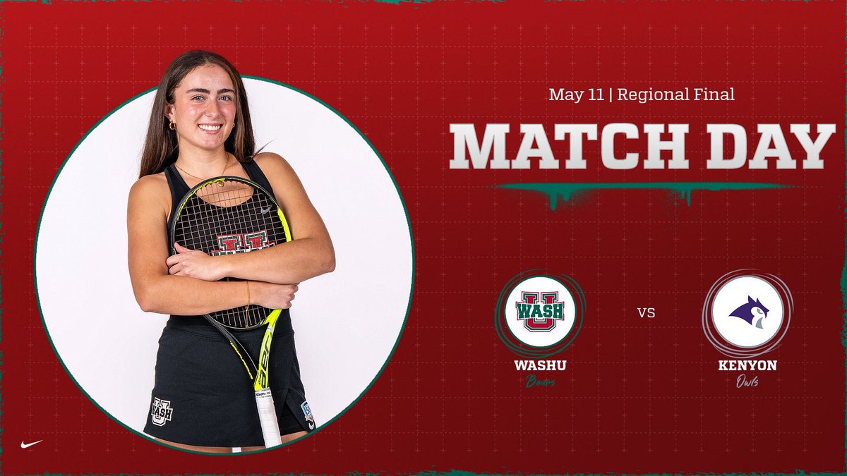 GAME DAY!

NCAA Regional Final vs. Kenyon
📍St. Louis, Mo. | Dwight Davis Tennis Center
🕙12 p.m.
📊tinyurl.com/2a7wdxnc

#BattleOn