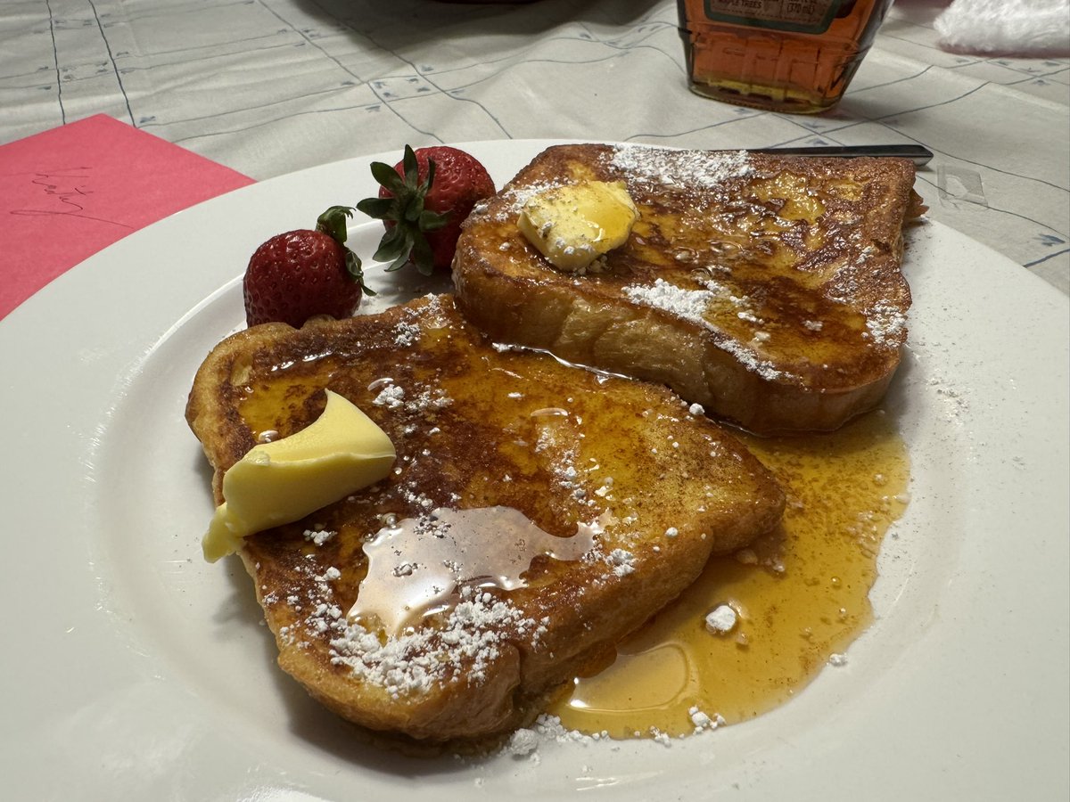 Made French toast for my wife for Mother’s Day, came out great.
