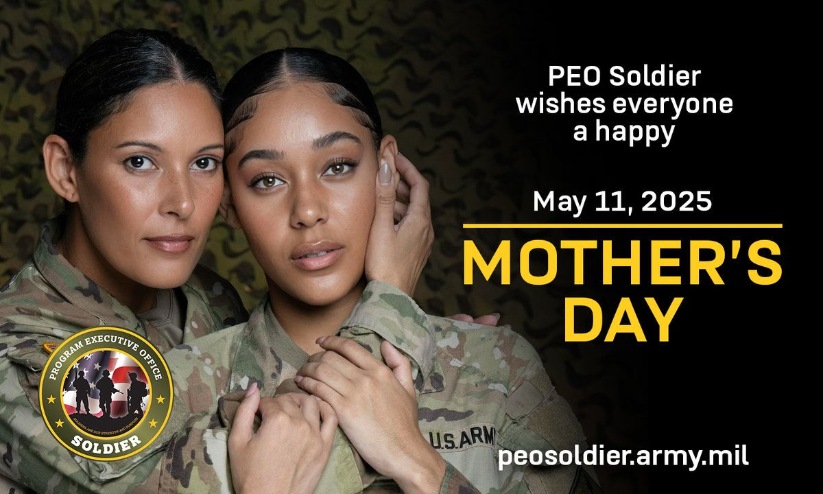 🌸 Happy #MothersDay from PEO Soldier! 🇺🇸
SFC Lesly Torres-Jones (18 yrs of service) is proud to serve alongside her daughter, SPC Jayden Richardson (1.5 yrs).
“It’s an honor to wear this uniform together.” 💪👩‍👧
#ArmyStrong #PEOSoldier #MotherDaughterDuo