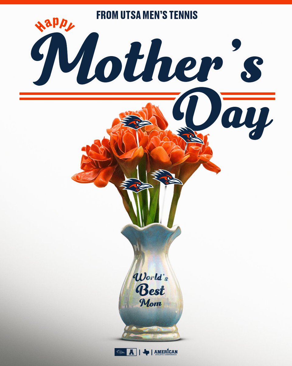 UTSAMT's tweet image. Happy Mother's Day from UTSA Men's Tennis!
#BirdsUp🤙 | #LetsGo210