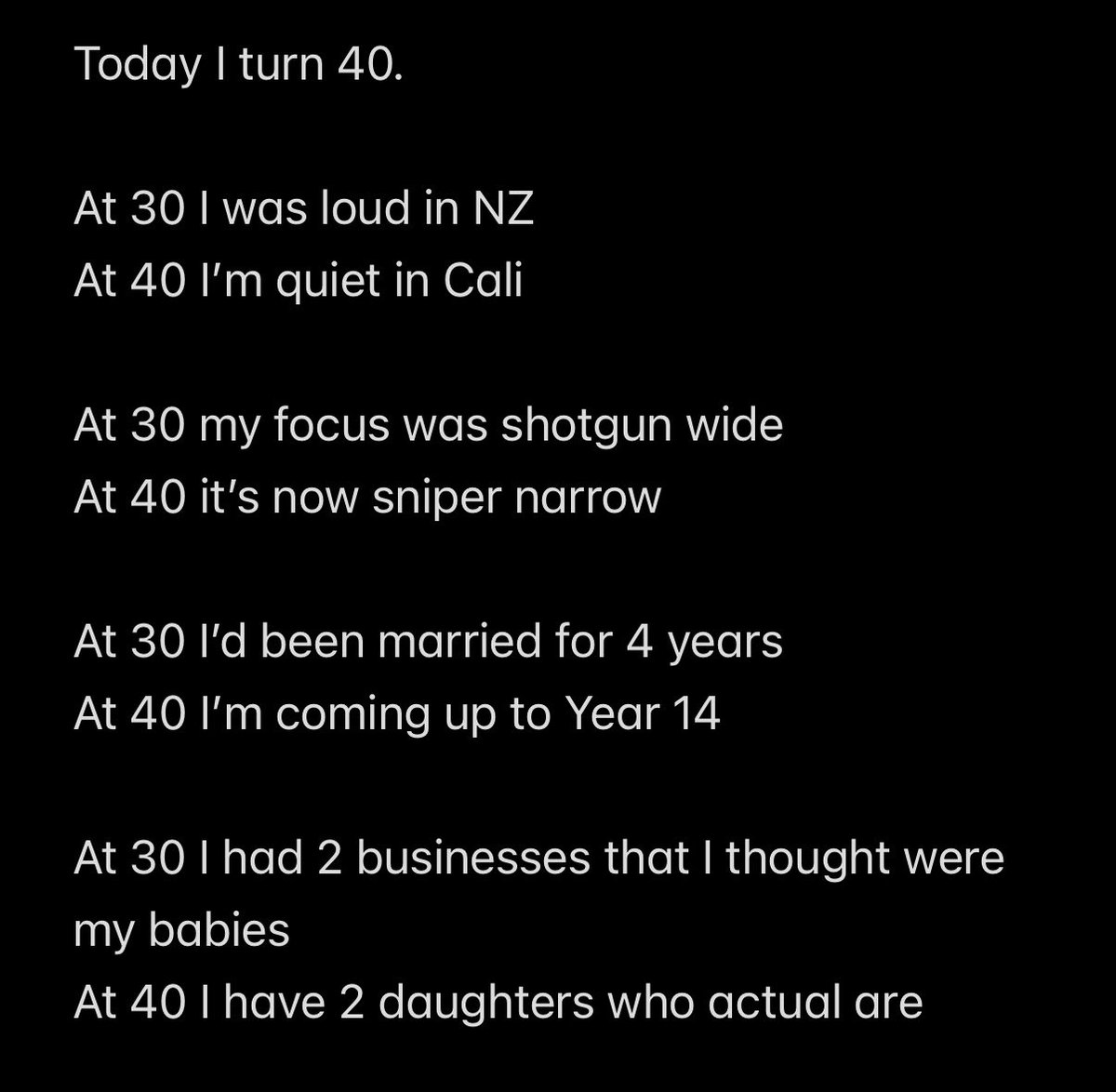 ROBETT's tweet photo. Today I turn 40 https://t.co/35UJXte8qG