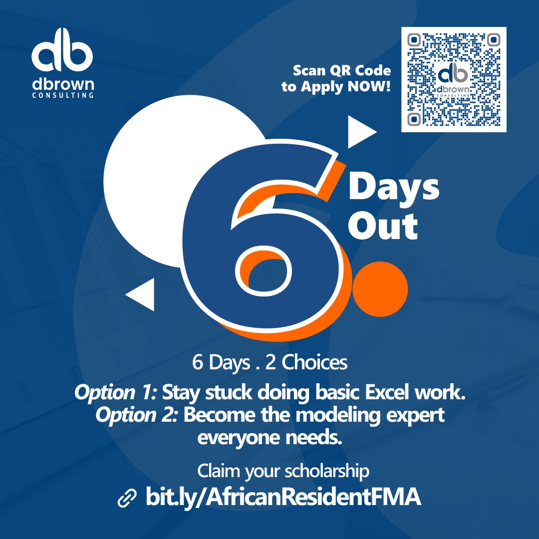 6 days to go! How do you apply for the FMA program? The application process is simple &amp; straightforward. Just follow this link to register: bit.ly/FMARoutes
Deadline: 16th May, 2025!
#AFM #Scholarship #Finance #Accounting