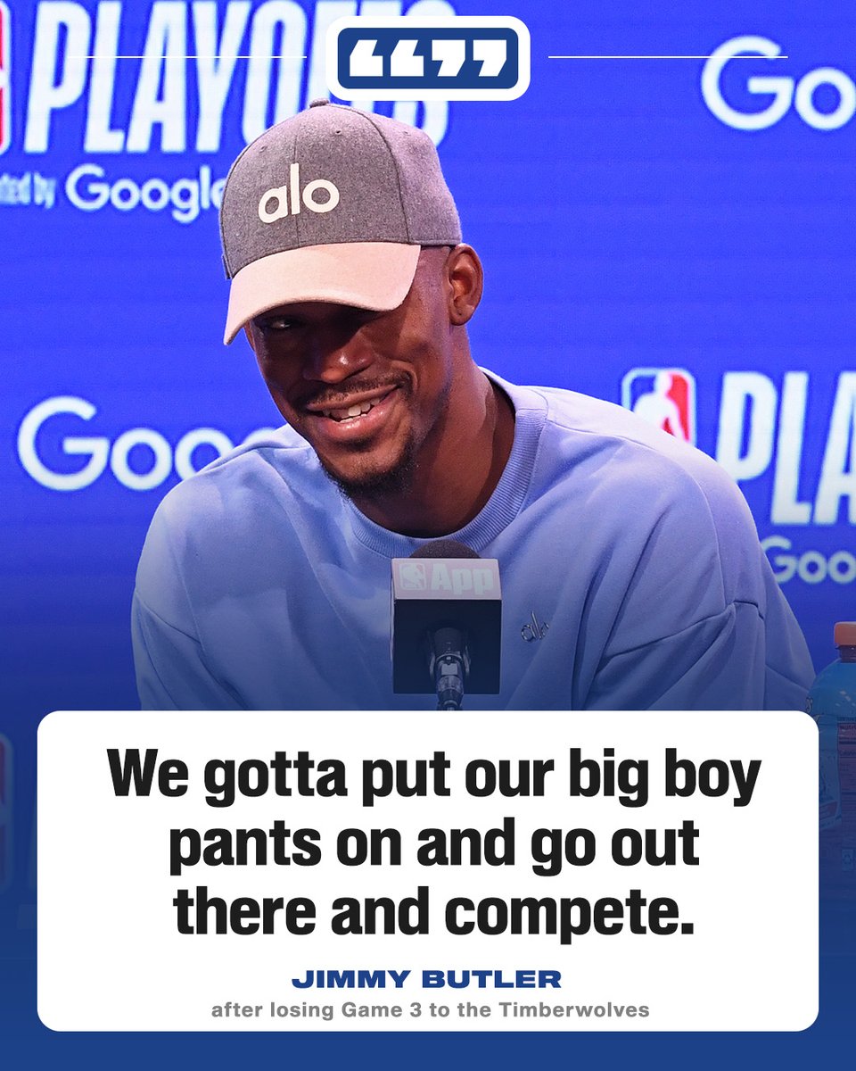 ESPNNBA's tweet image. Jimmy Butler is ready to put on his big boy pants in Game 4 😅