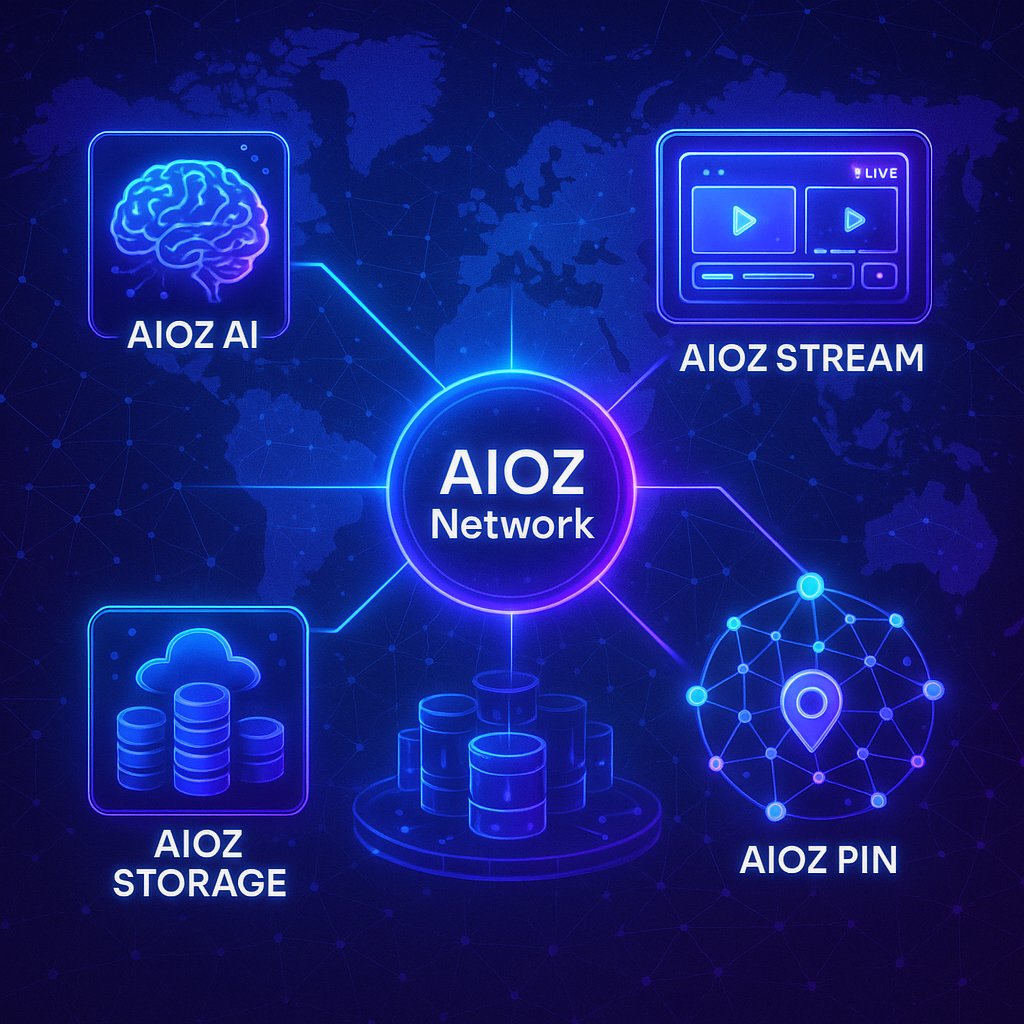 Big things coming for <a href="/AIOZNetwork/">AIOZ Network</a>.

It's set to upgrade its four major DePIN (Decentralized Physical Infrastructure Network) solutions. 

These upgrades will boost AI, streaming, storage, and content delivery, making the network faster, smarter, and more user-friendly.

🧵 1/7